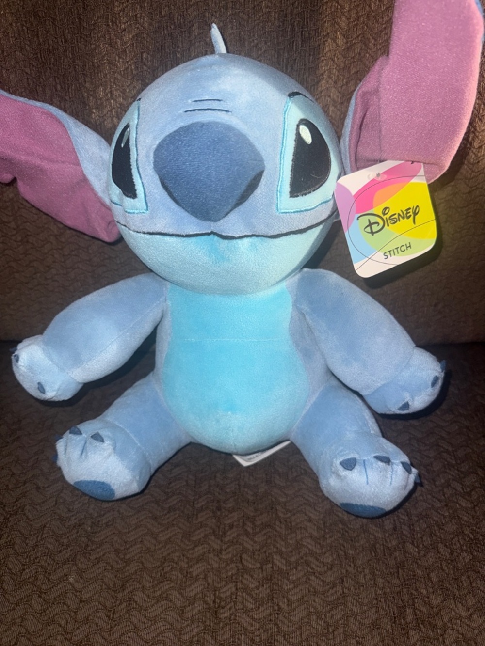 Disney Stitch Plush - Light Blue and Pink Ears